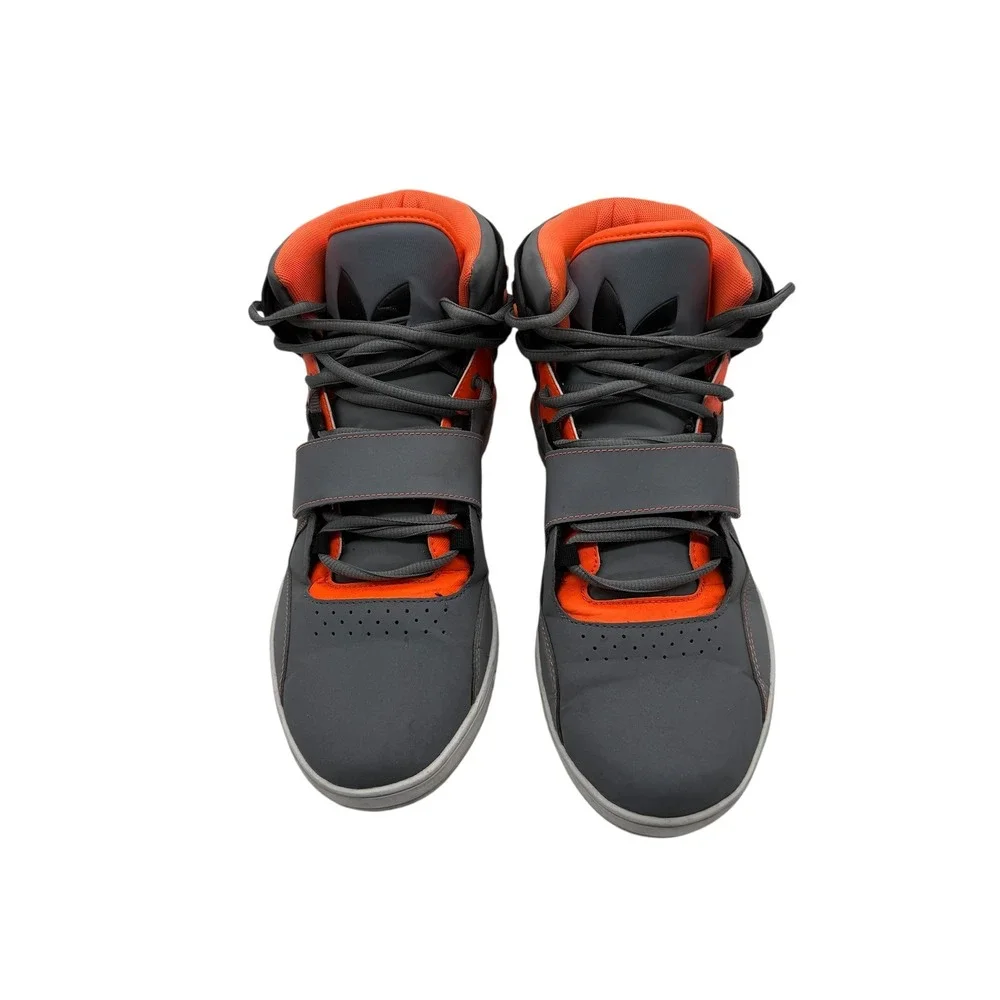 Adidas Originals Roundhouse Mid Gray Orange Black‎ Mens Sneakers Size 9.5